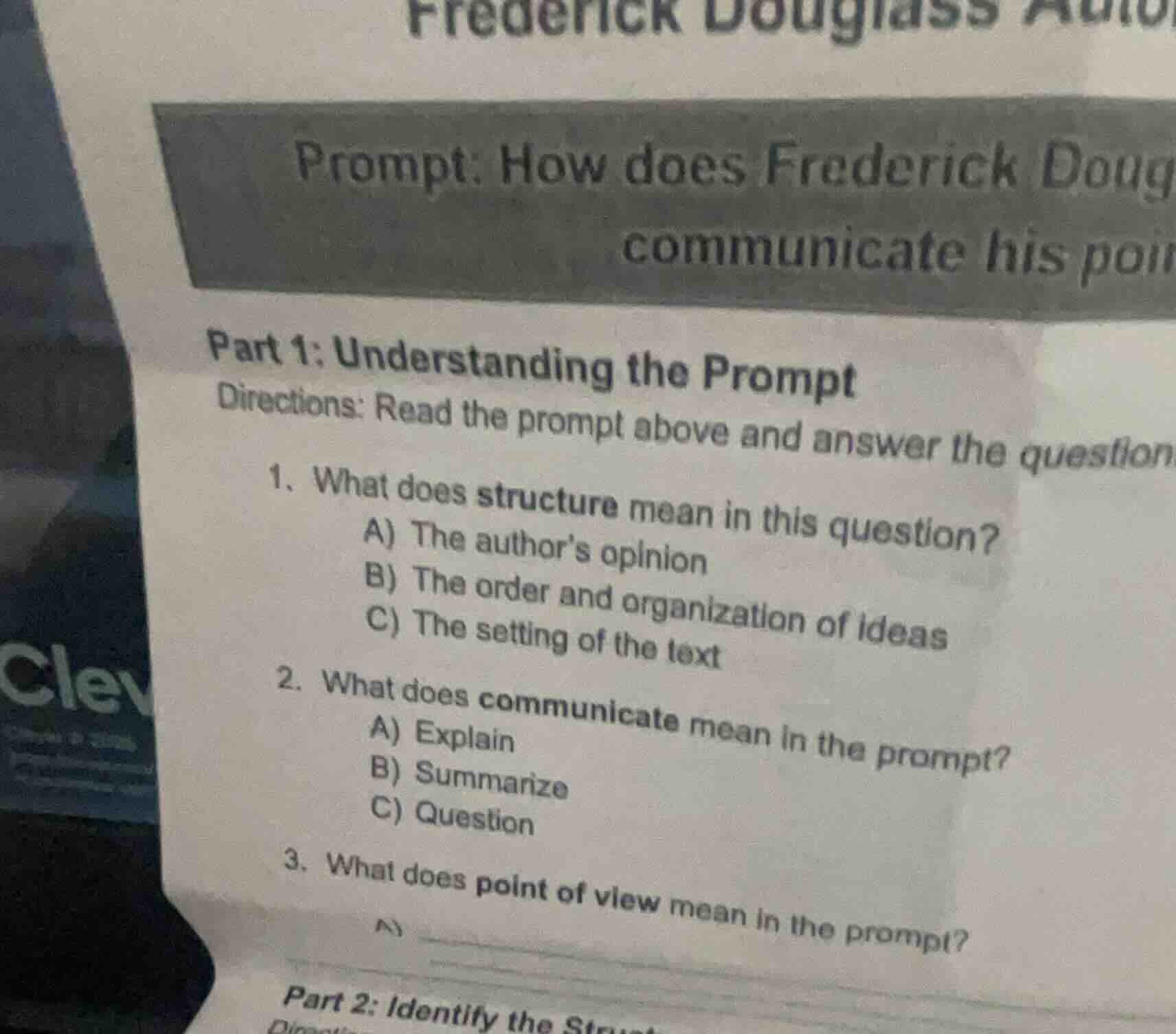 frederick douglass auti prompt: how does frederick doug communicate his…