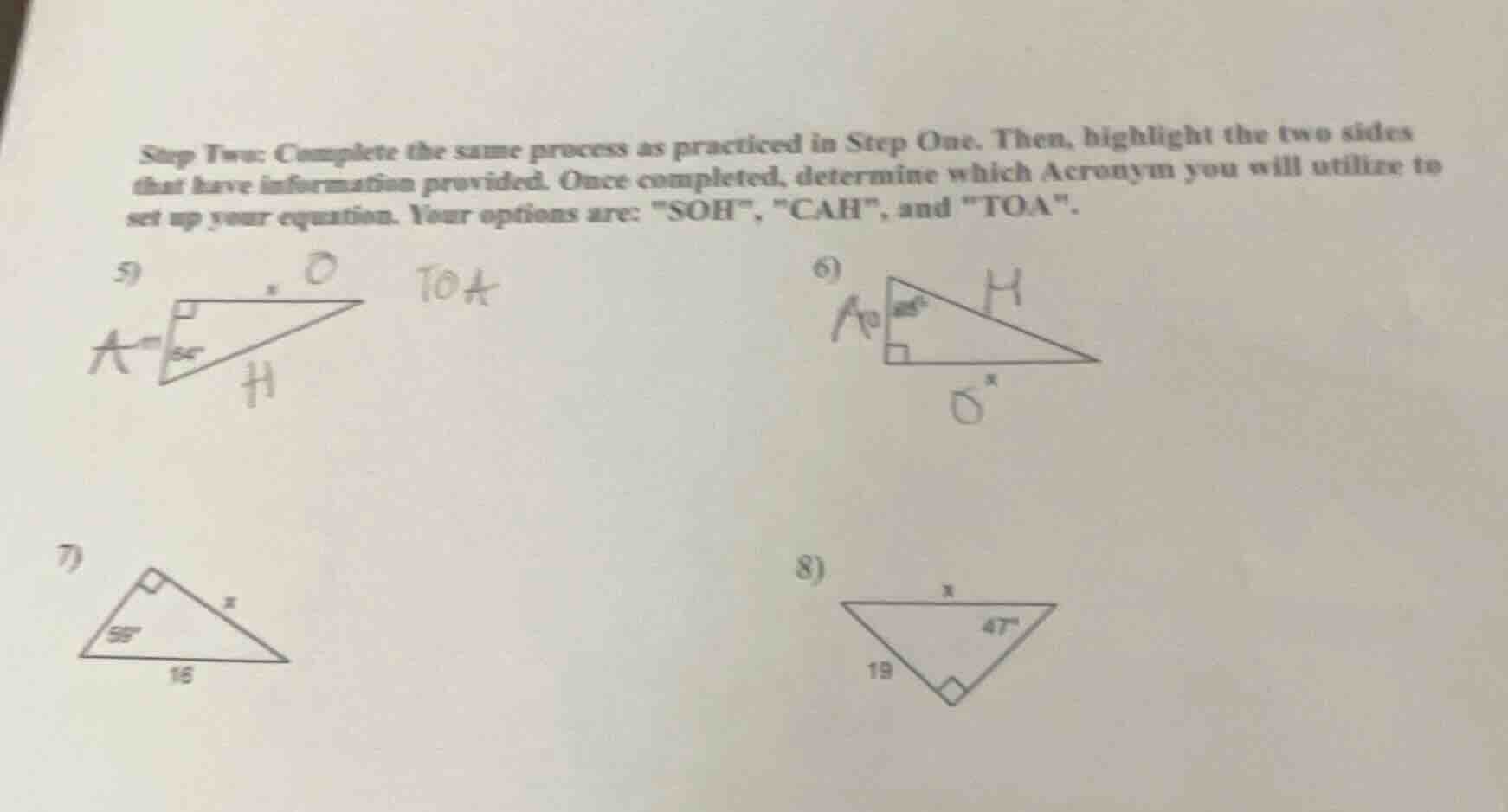 step two: complete the same process as practiced in step one. then, hig…
