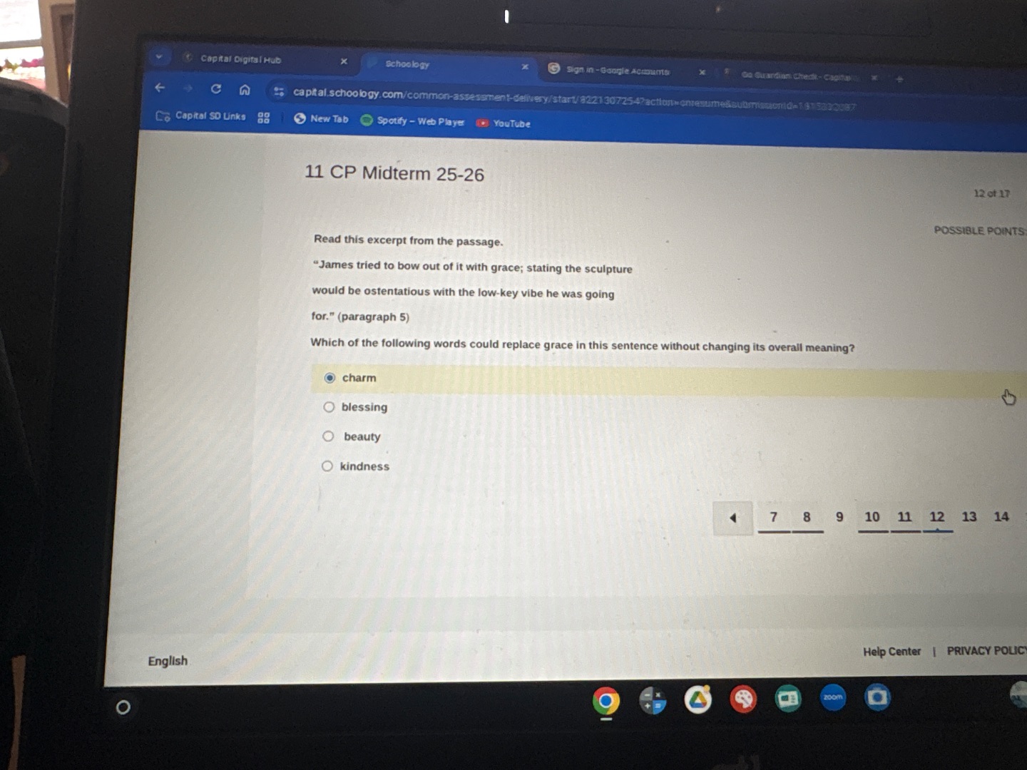 11 cp midterm 25-26 read this excerpt from the passage. “james tried to…