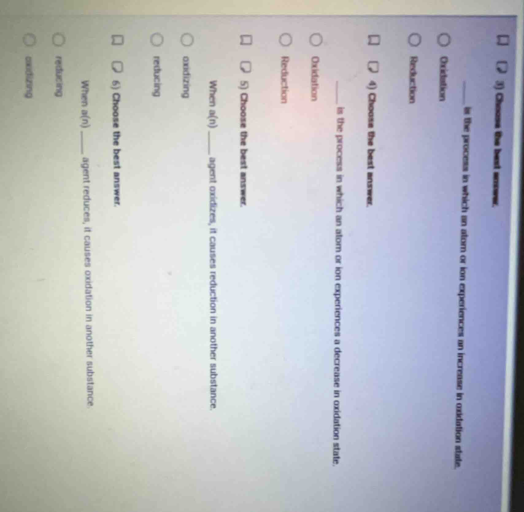 3) choose the best answer. ____ is the process in which an atom or ion …