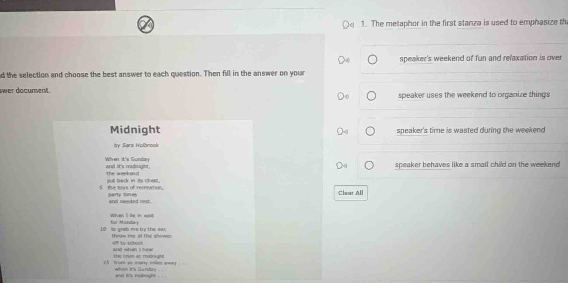 d the selection and choose the best answer to each question. then fill …