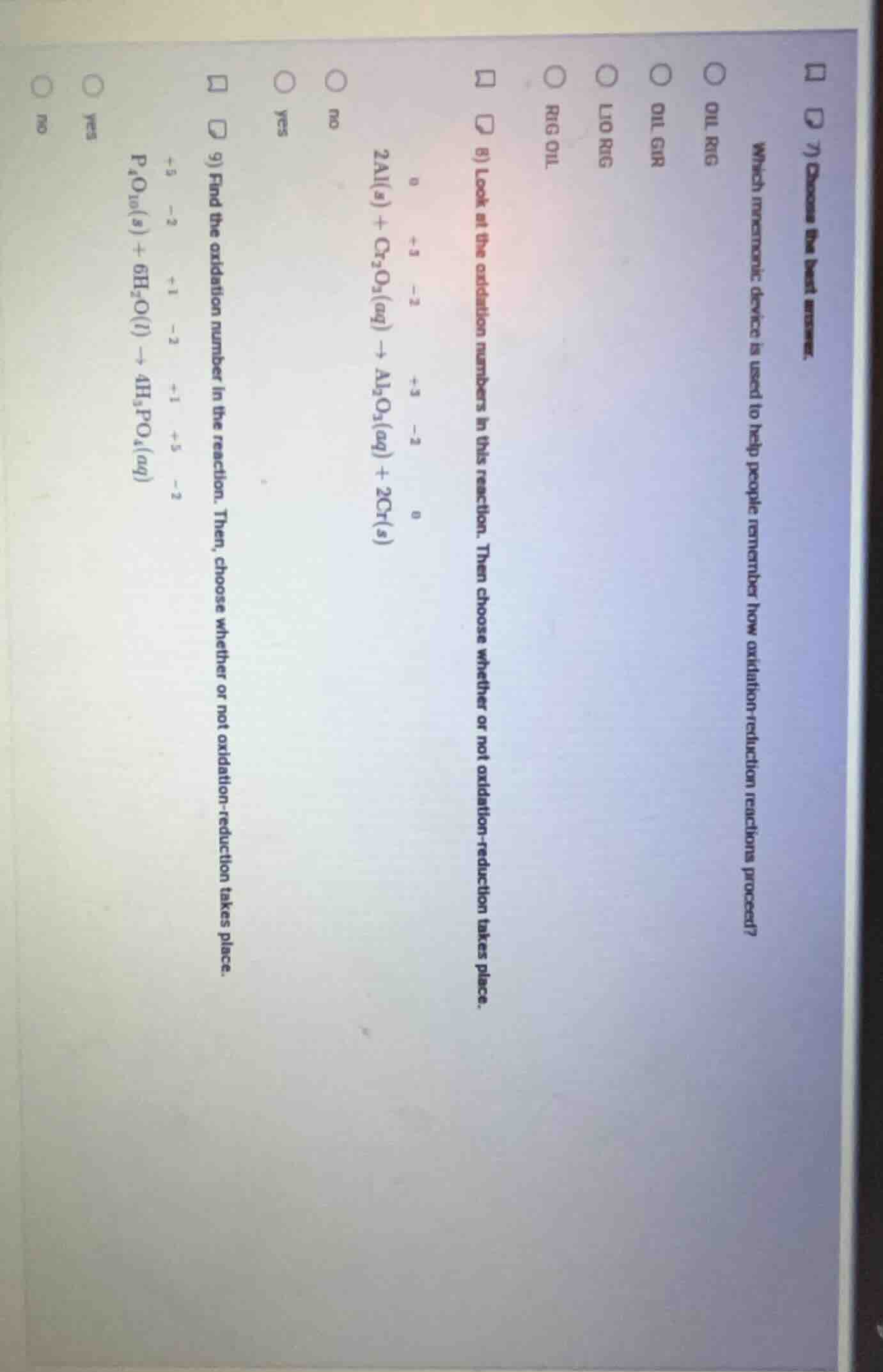 7) choose the best answer. which mnemonic device is used to help people…