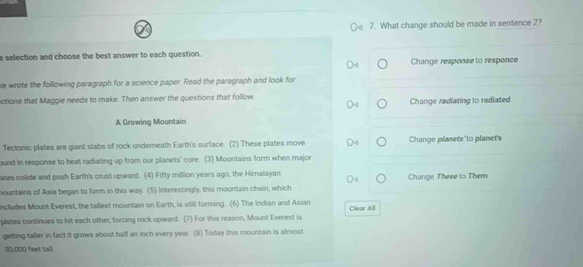 selection and choose the best answer to each question. ie wrote the fol…