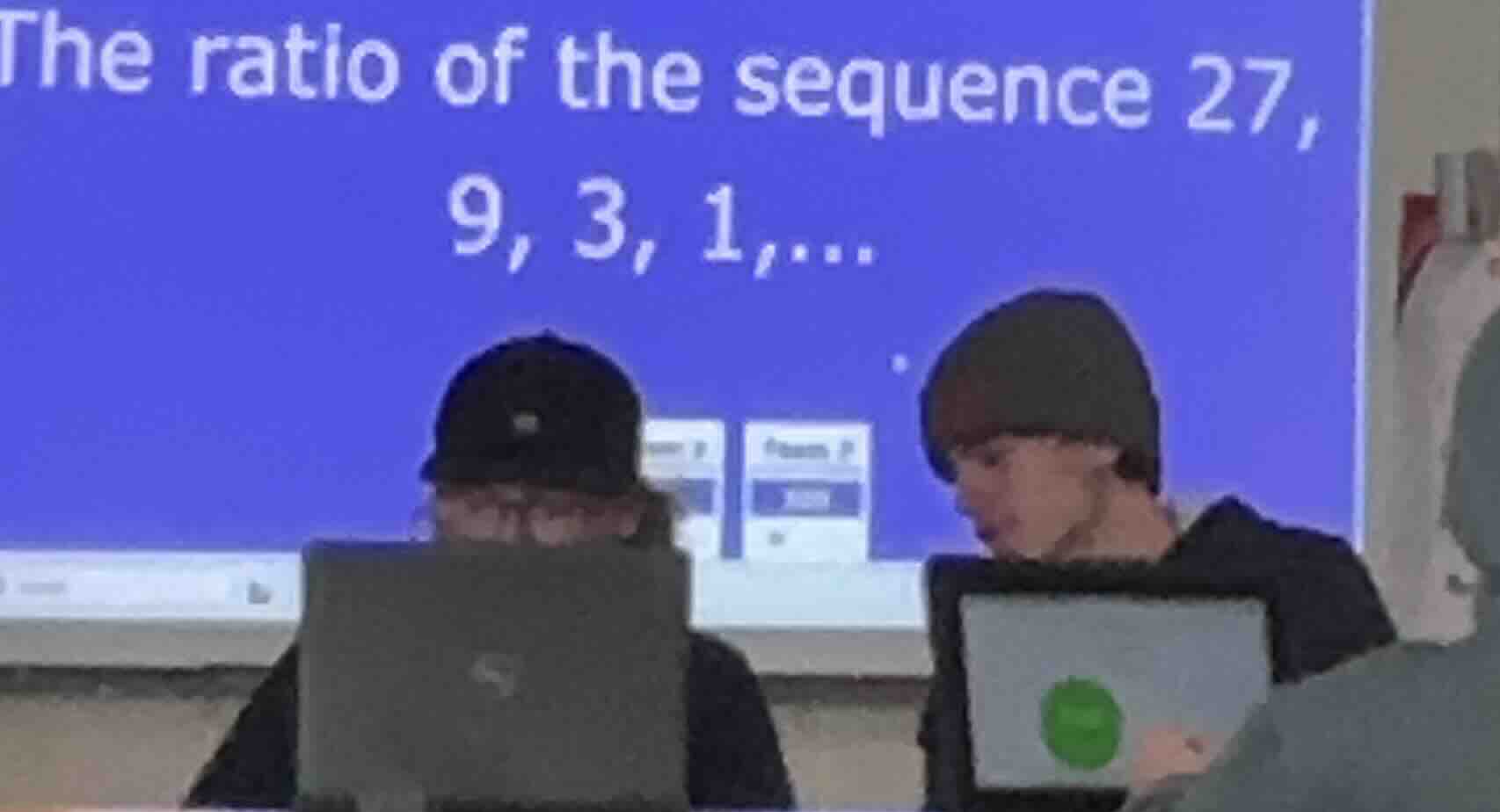the ratio of the sequence 27, 9, 3, 1,...