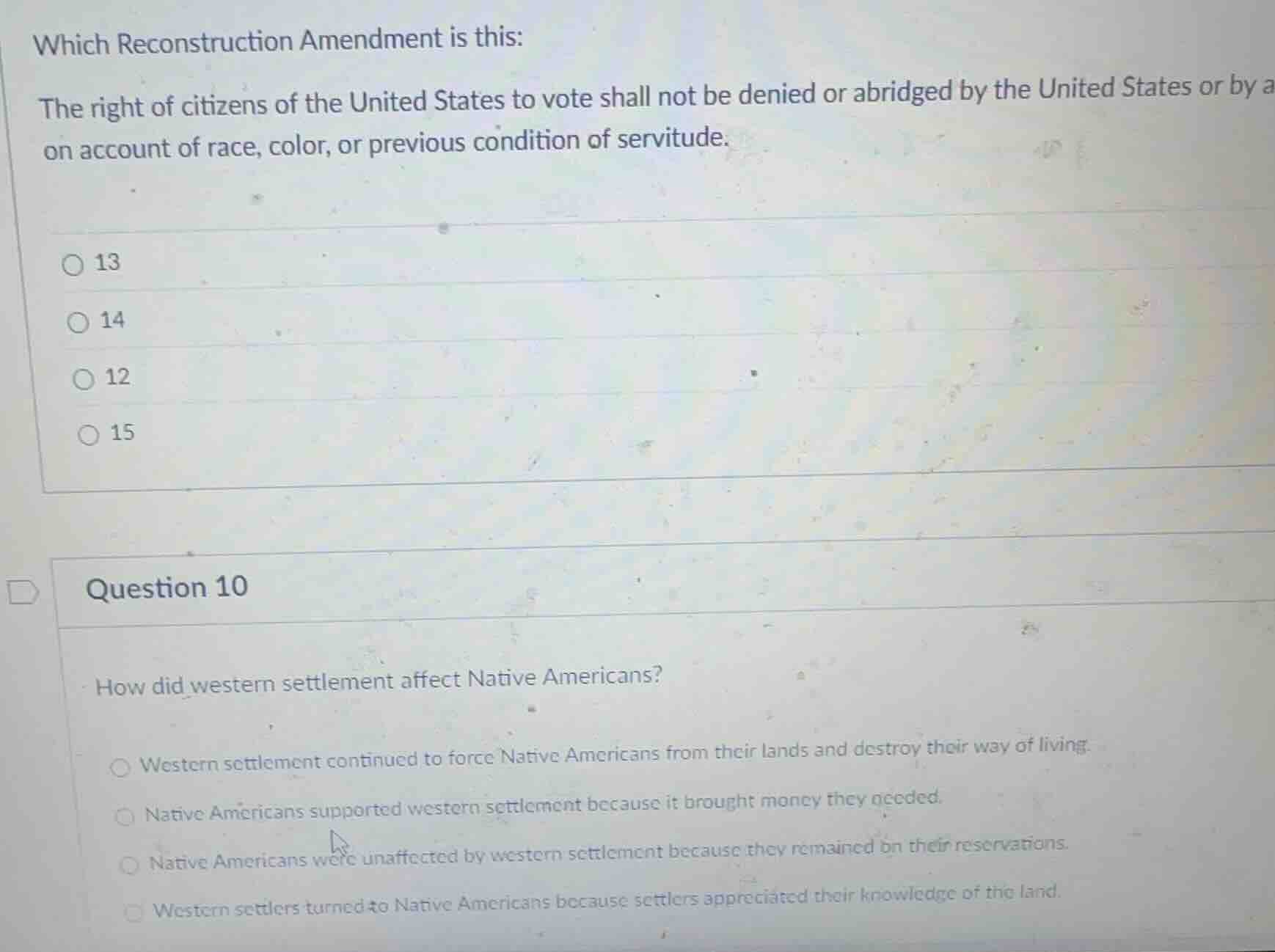 which reconstruction amendment is this: the right of citizens of the un…