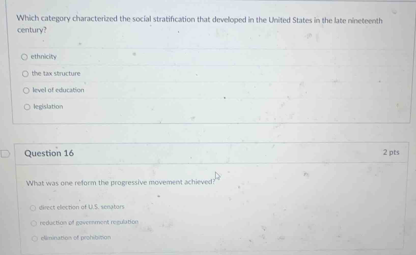 which category characterized the social stratification that developed i…