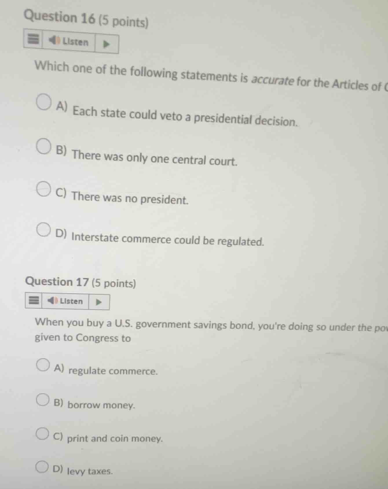 question 16 (5 points) listen which one of the following statements is …