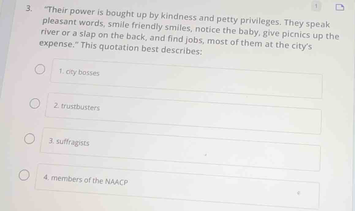 3. “their power is bought up by kindness and petty privileges. they spe…
