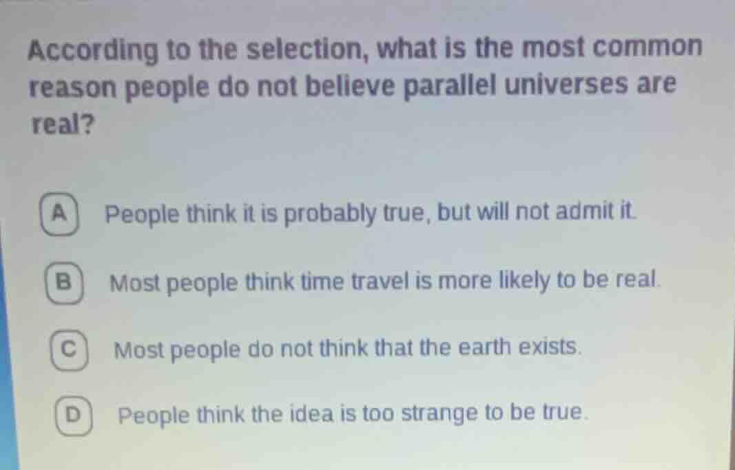 according to the selection, what is the most common reason people do no…