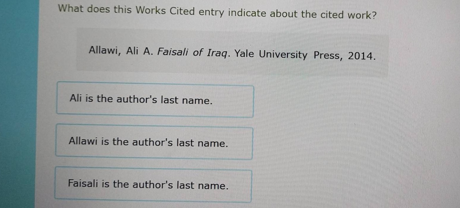 what does this works cited entry indicate about the cited work? allawi,…