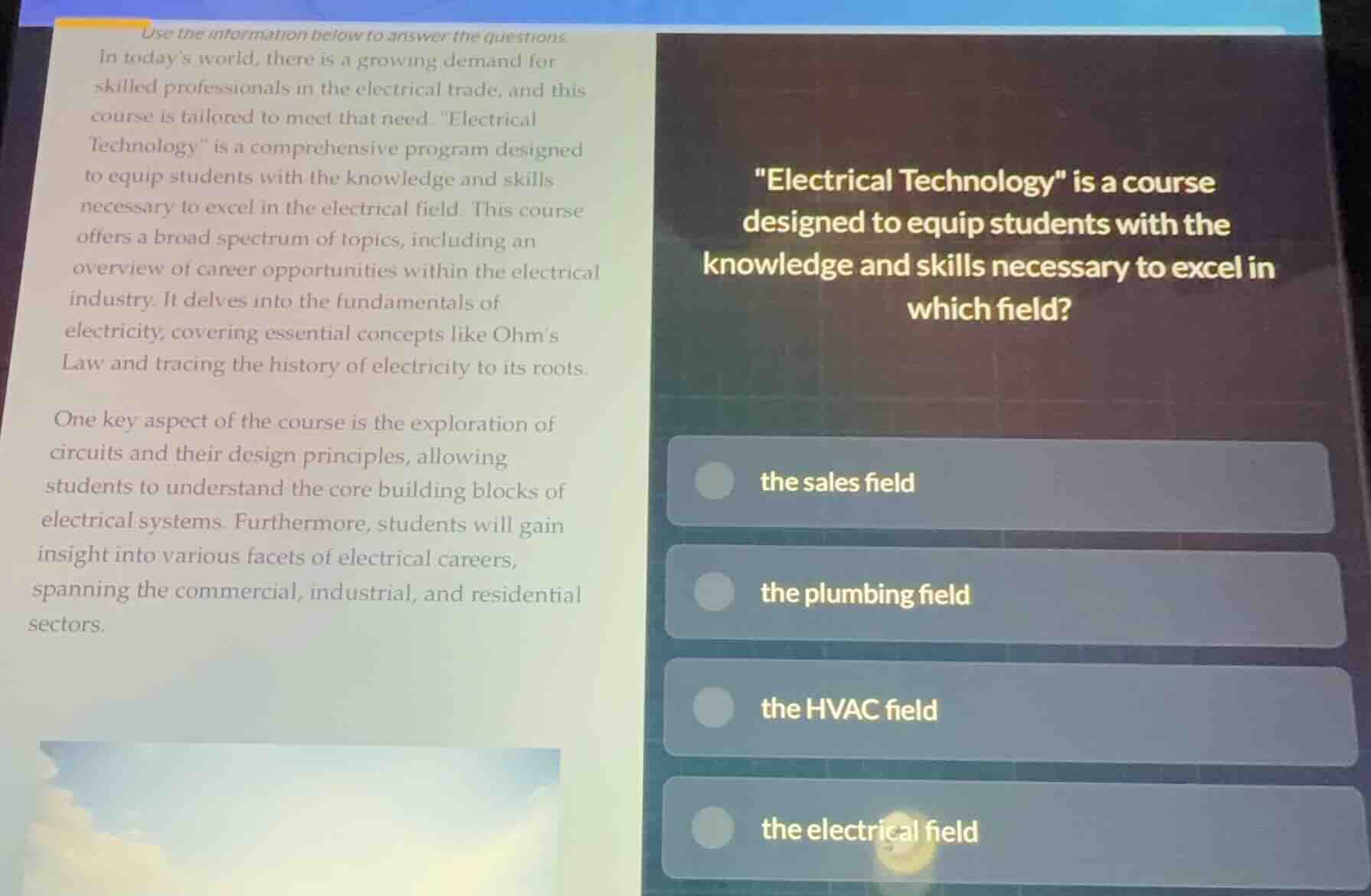 use the information below to answer the questions. in todays world, the…