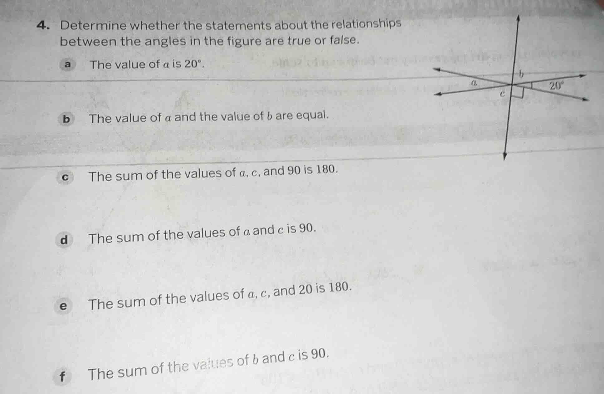 4. determine whether the statements about the relationships between the…