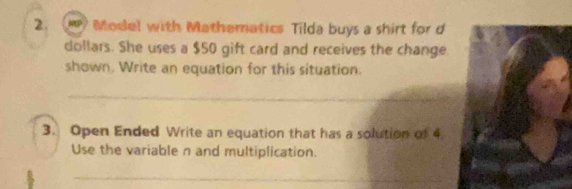 2. model with mathematics tilda buys a shirt for d dollars. she uses a …