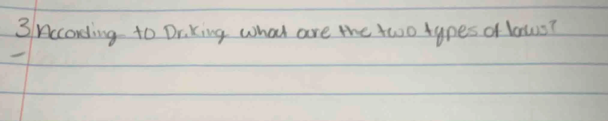 3 according to dr.king, what are the two types of laws?
