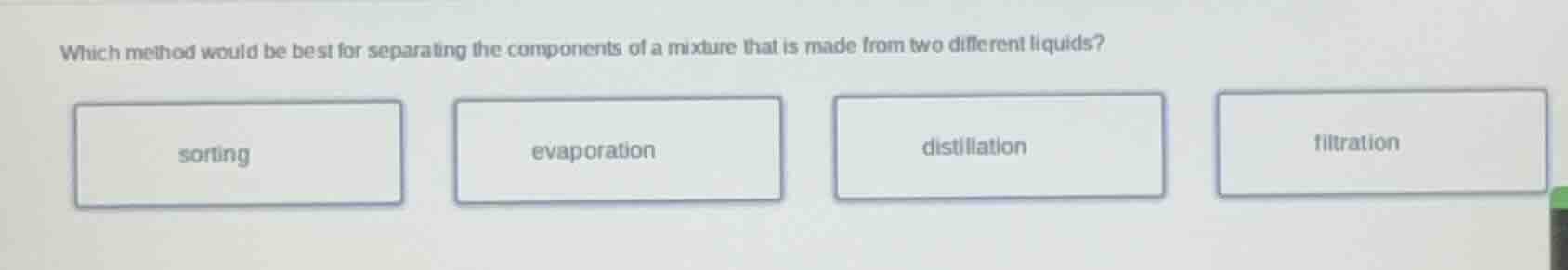 which method would be best for separating the components of a mixture t…
