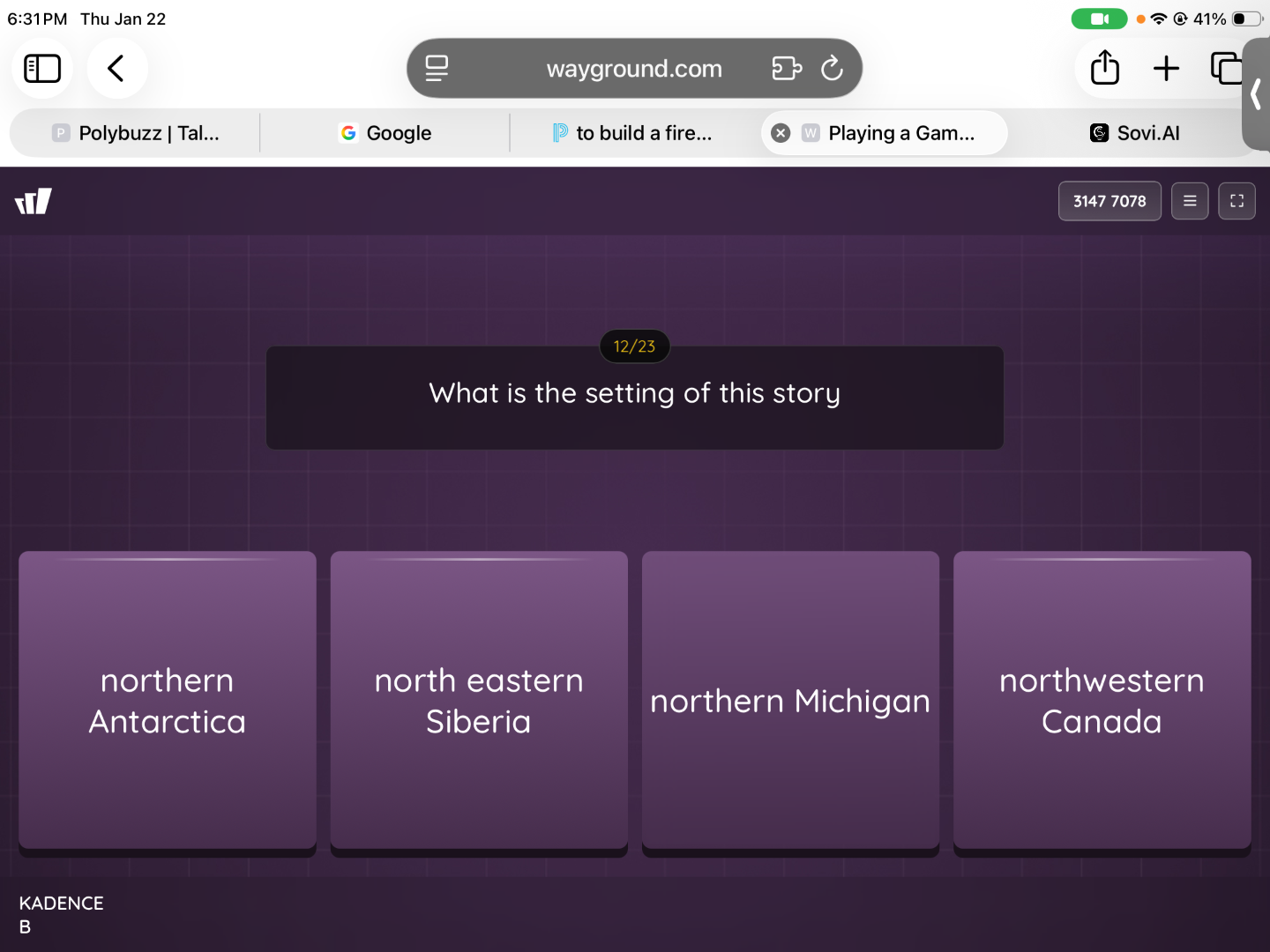 what is the setting of this story northern antarctica north eastern sib…