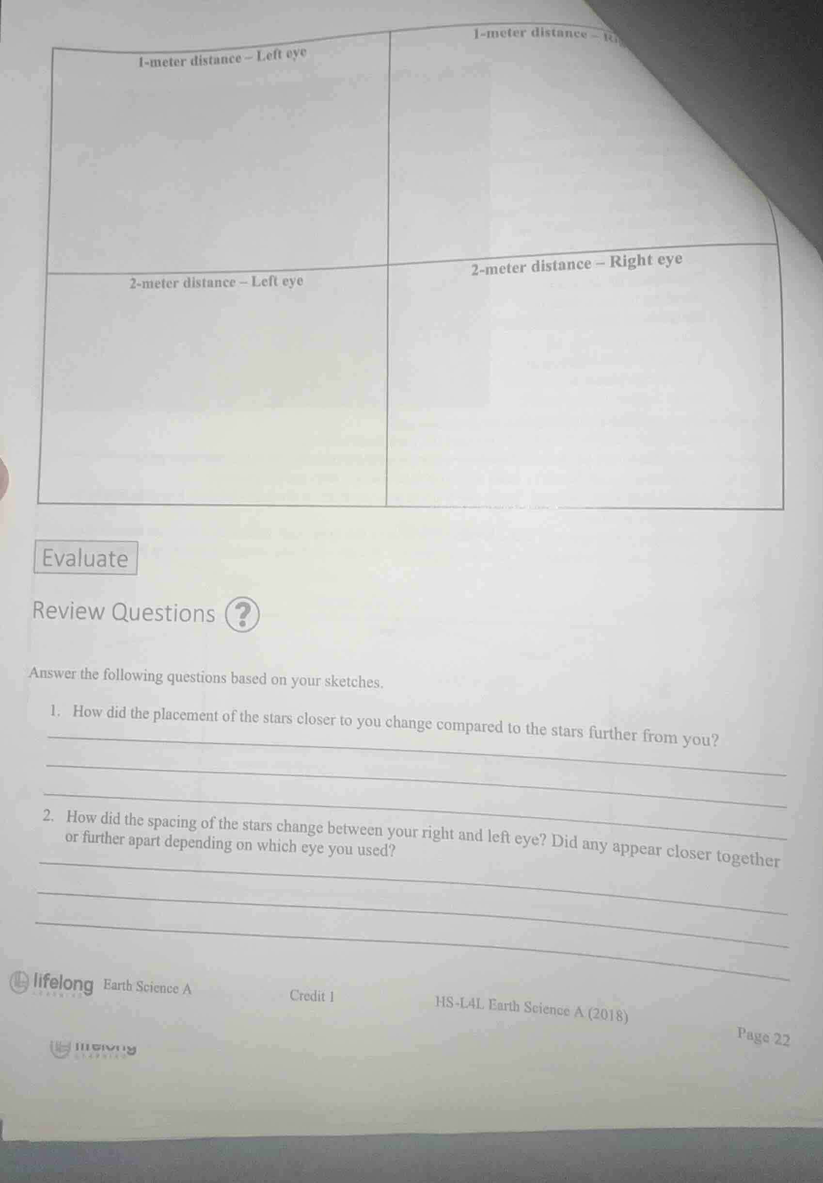 evaluate review questions answer the following questions based on your …