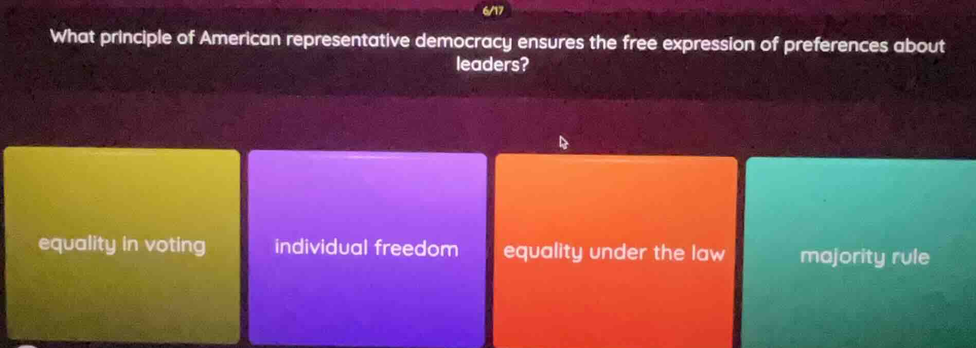 what principle of american representative democracy ensures the free ex…