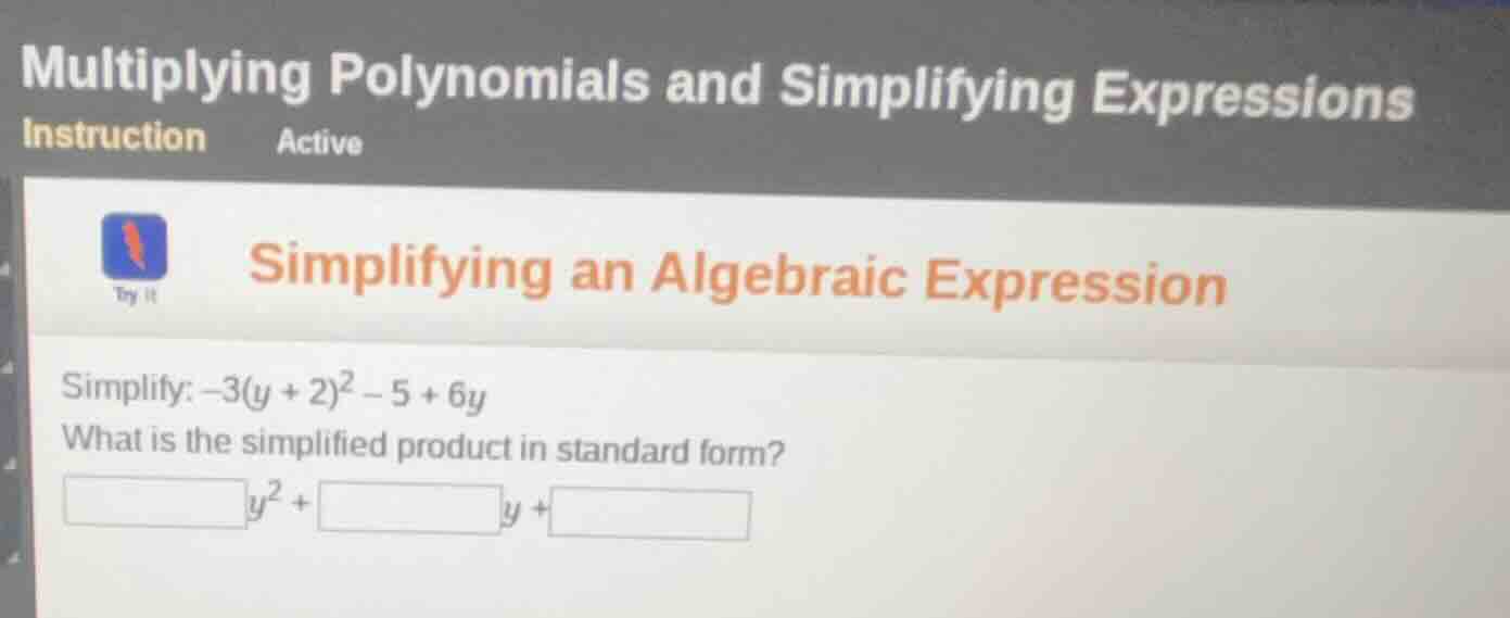 multiplying polynomials and simplifying expressions instruction active …