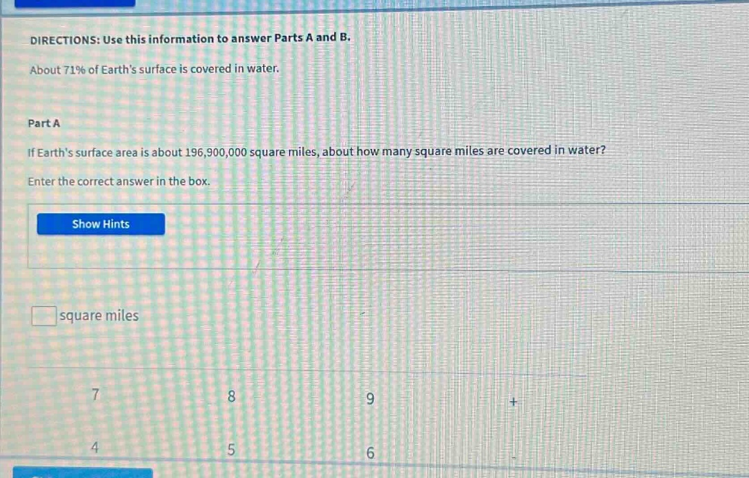 directions: use this information to answer parts a and b. about 71% of …