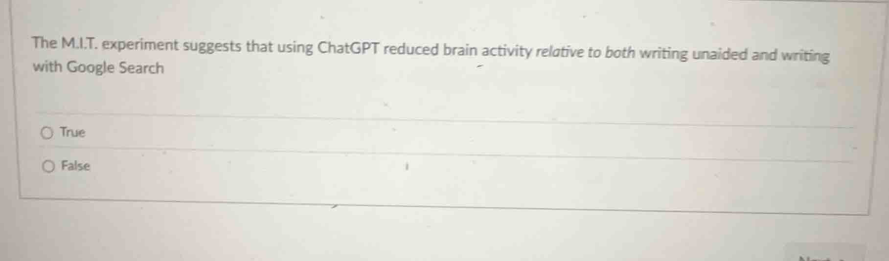 the m.i.t. experiment suggests that using chatgpt reduced brain activit…
