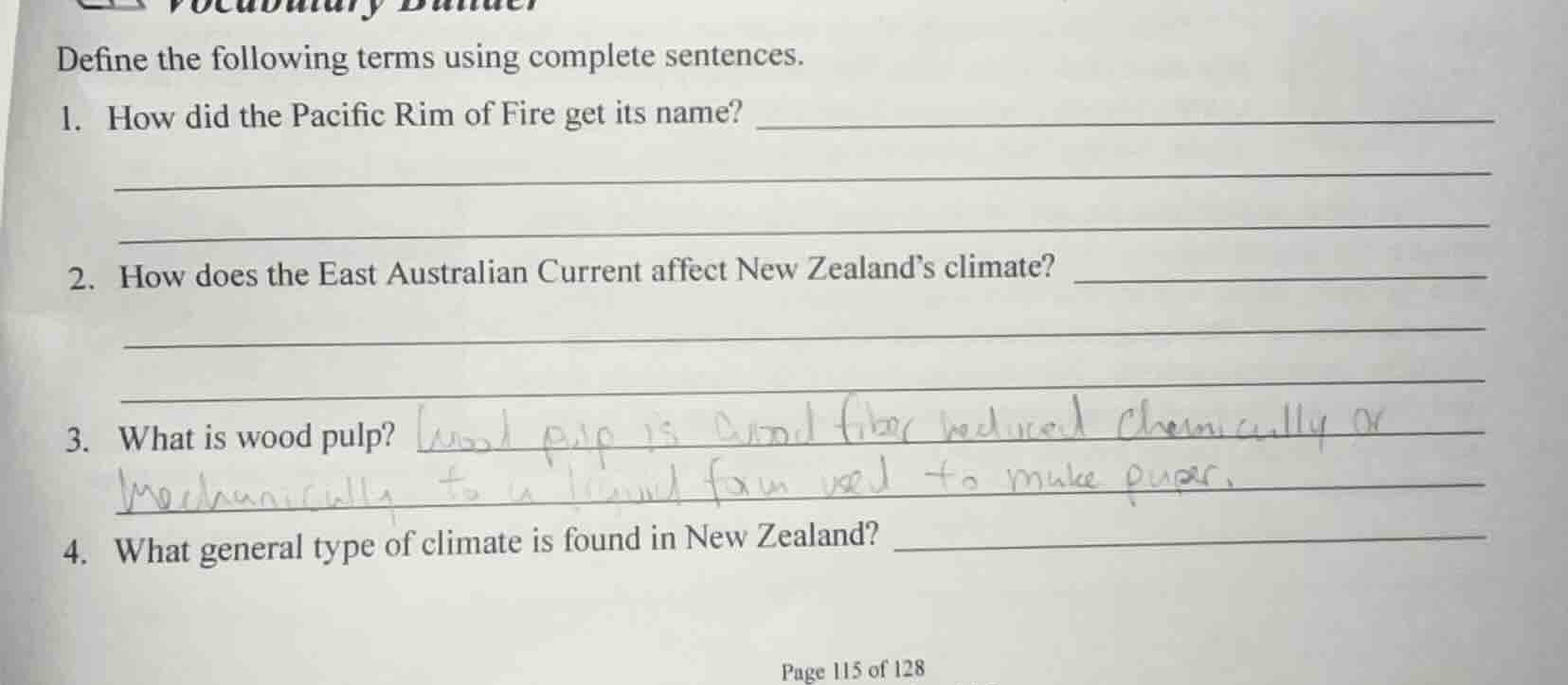 define the following terms using complete sentences. 1. how did the pac…