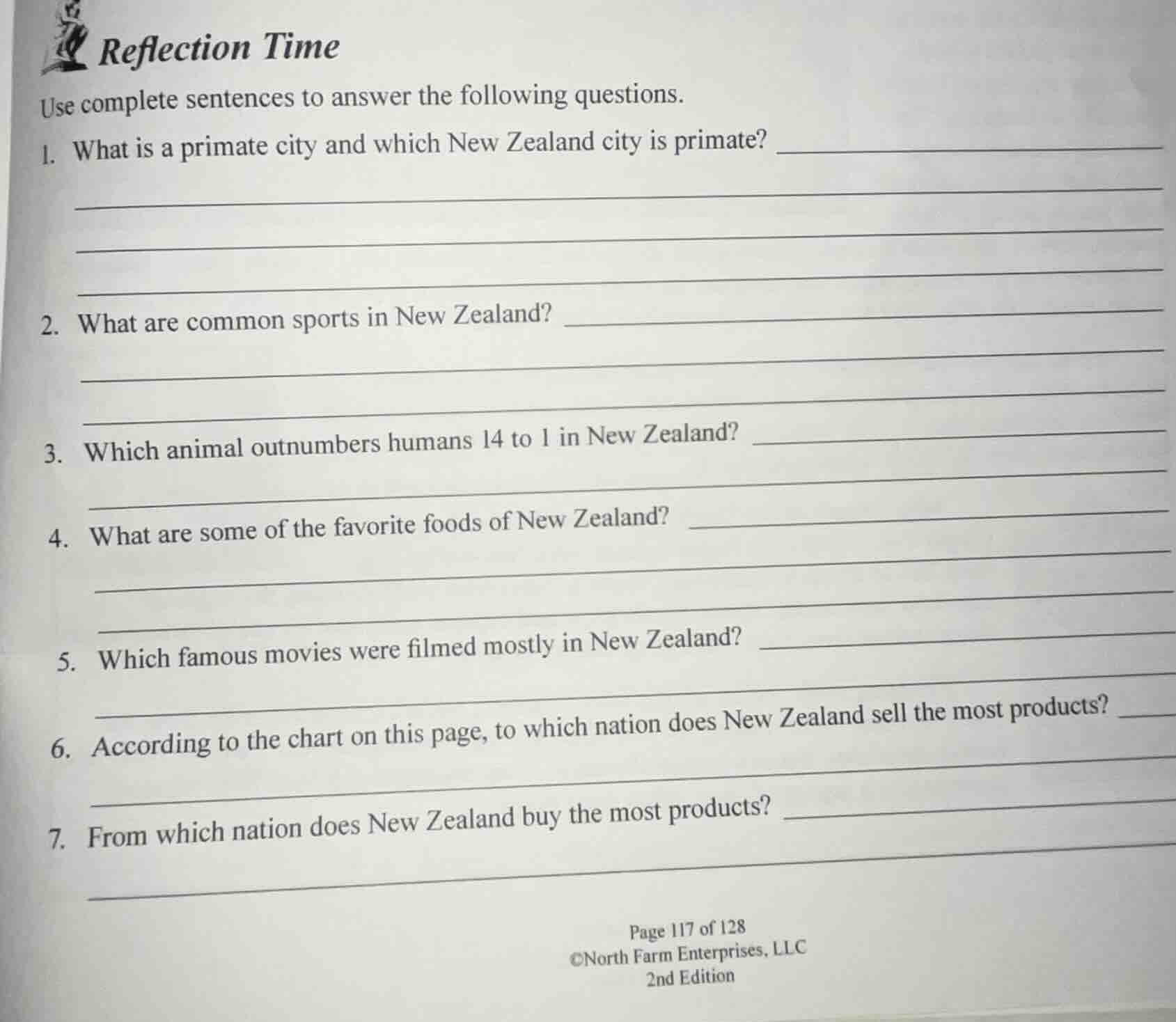 reflection time use complete sentences to answer the following question…