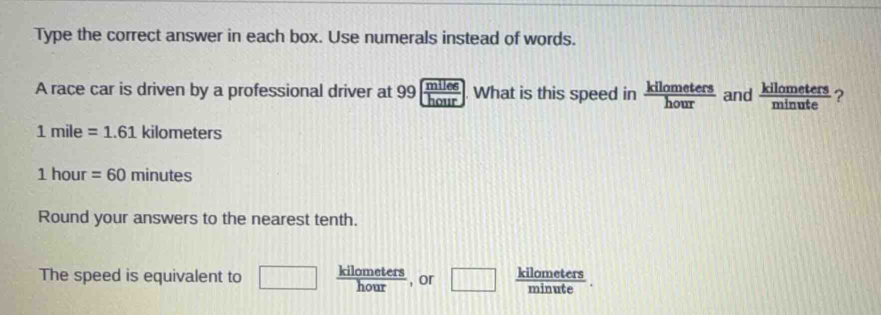 type the correct answer in each box. use numerals instead of words. a r…