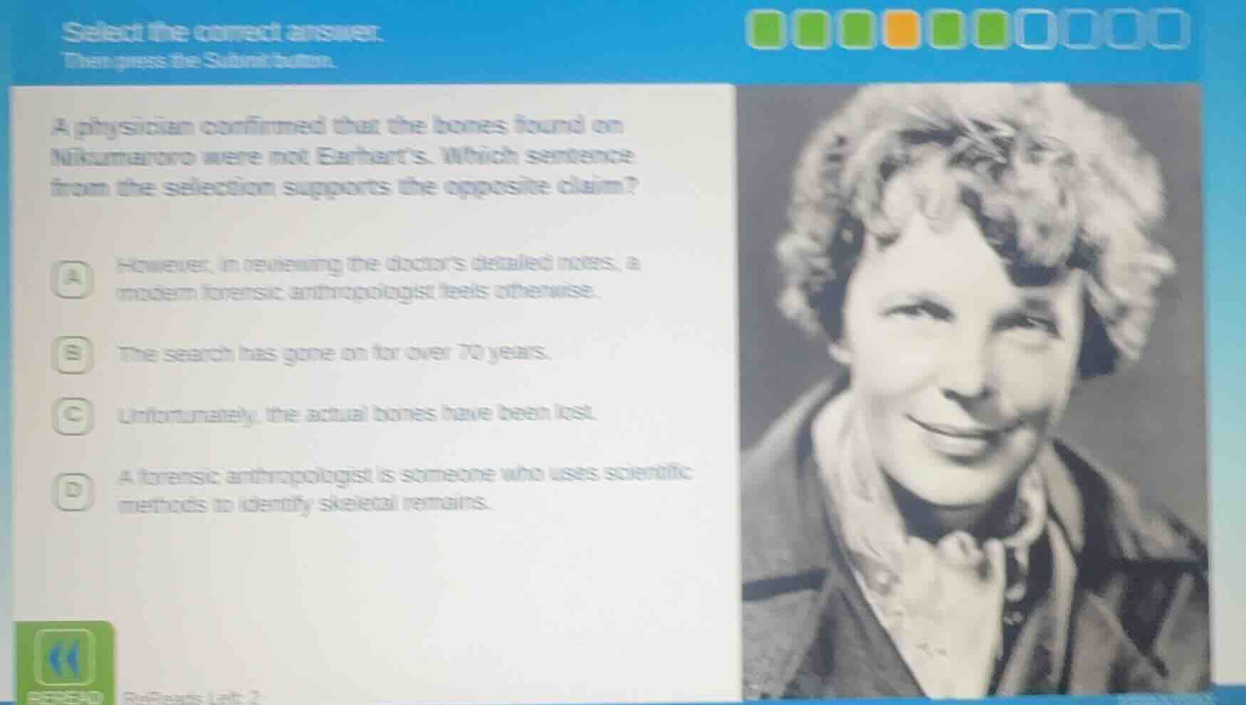 select the correct answer. then press the submit button. a physician co…