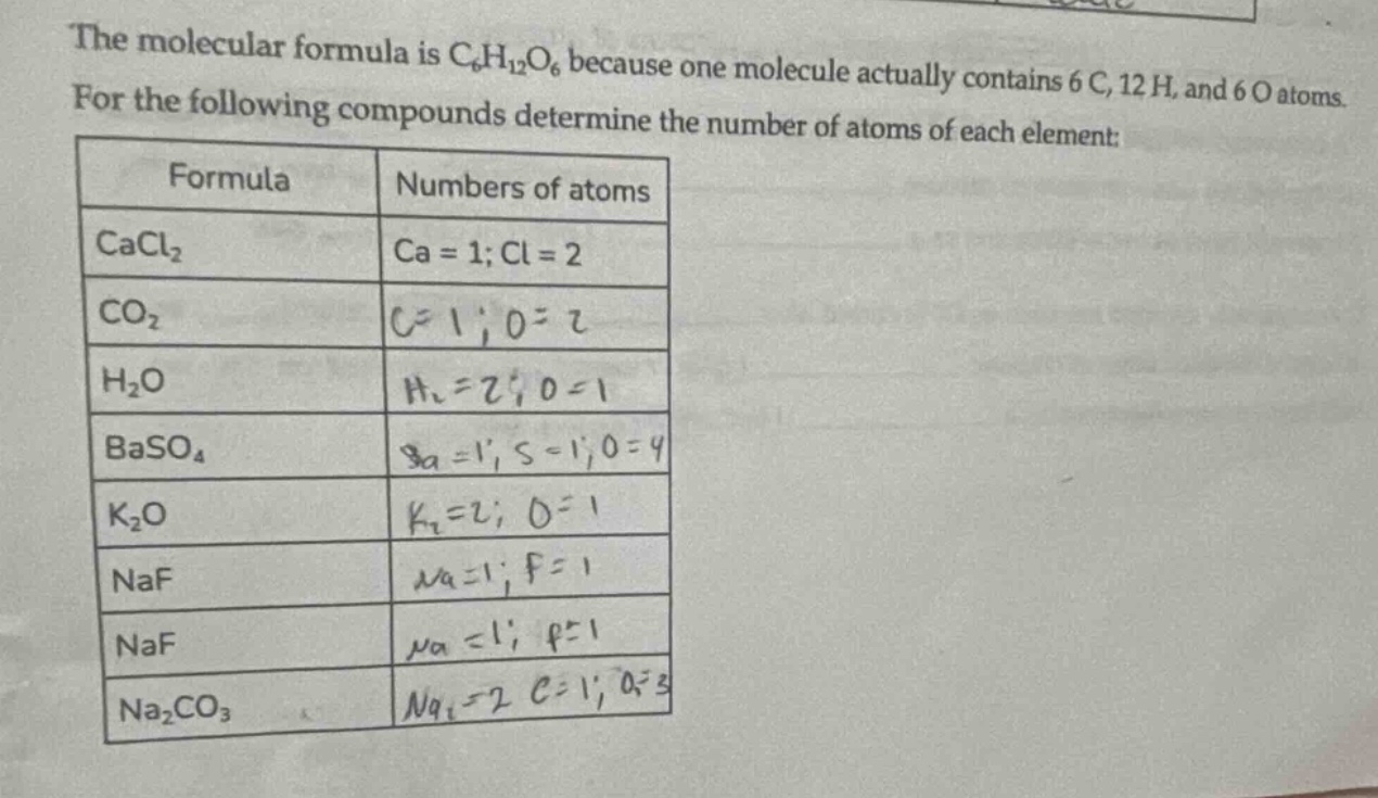 the molecular formula is $\\ce{c6h12o6}$ because one molecule actually …