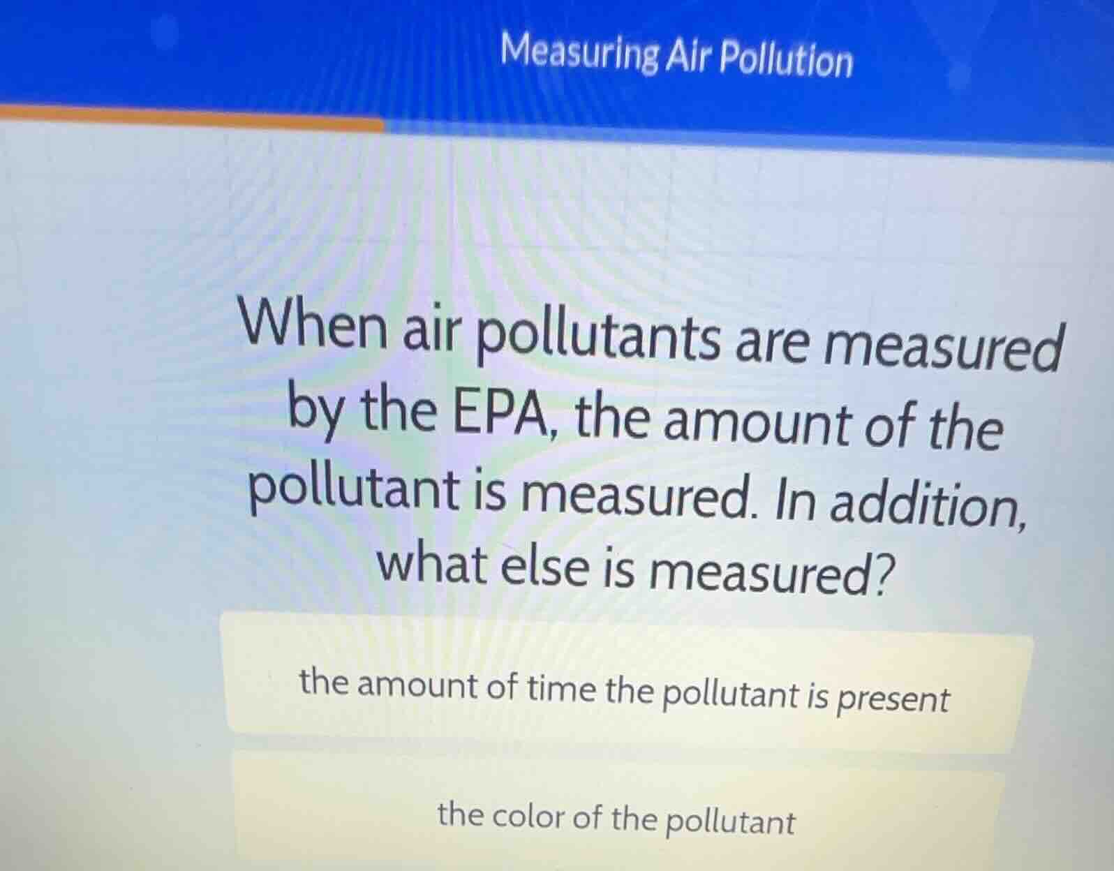 measuring air pollution when air pollutants are measured by the epa, th…