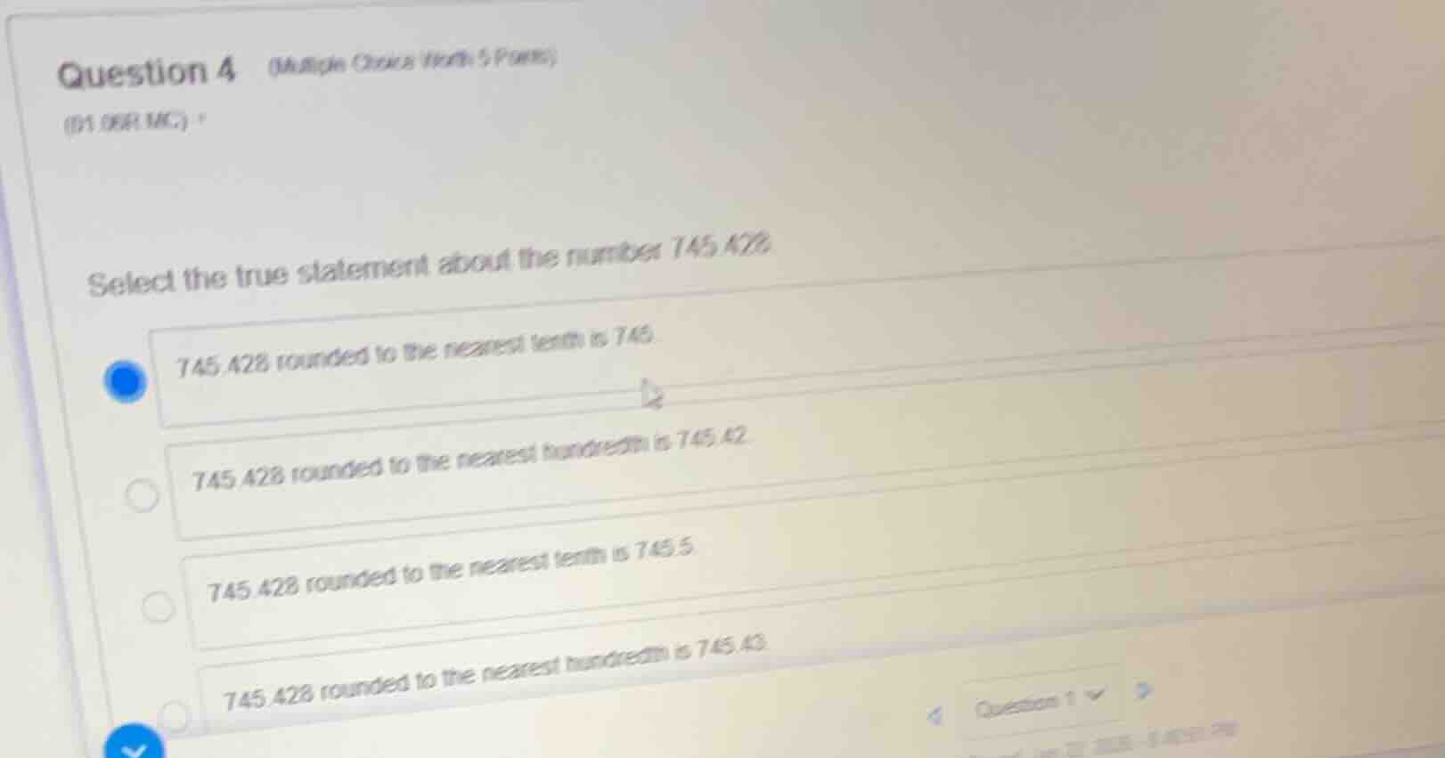 question 4 (multiple choice worth 5 points) (01.06 mc) select the true …