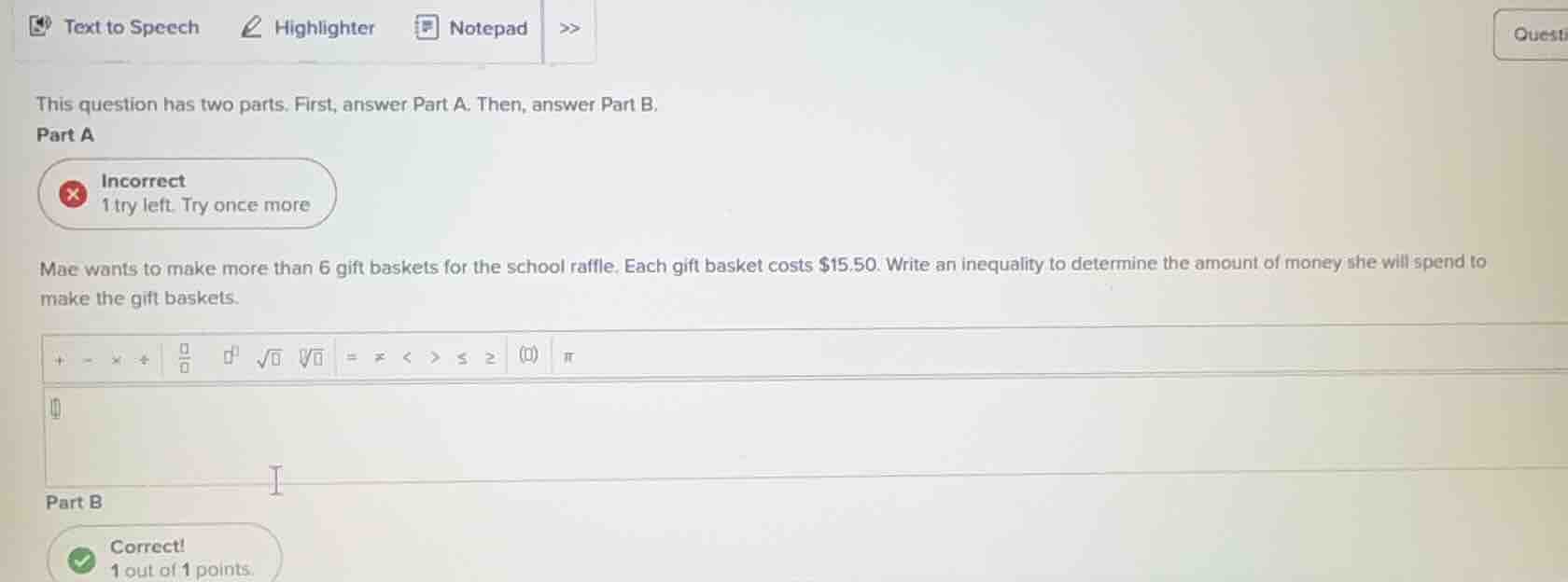 this question has two parts. first, answer part a. then, answer part b.…