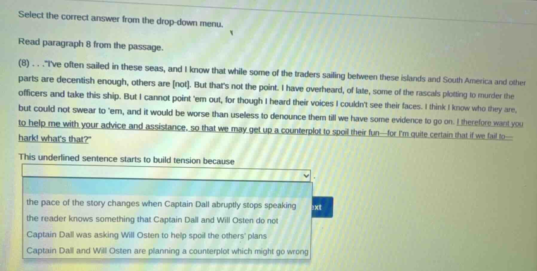 select the correct answer from the drop - down menu. read paragraph 8 f…