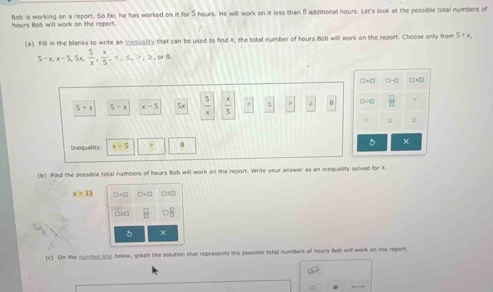 bob is working on a report. so far, he has worked on it for 5 hours. he…