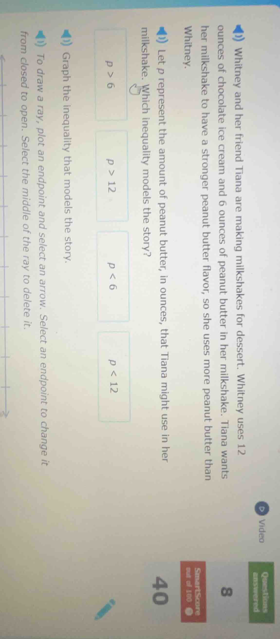 whitney and her friend tiana are making milkshakes for dessert. whitney…