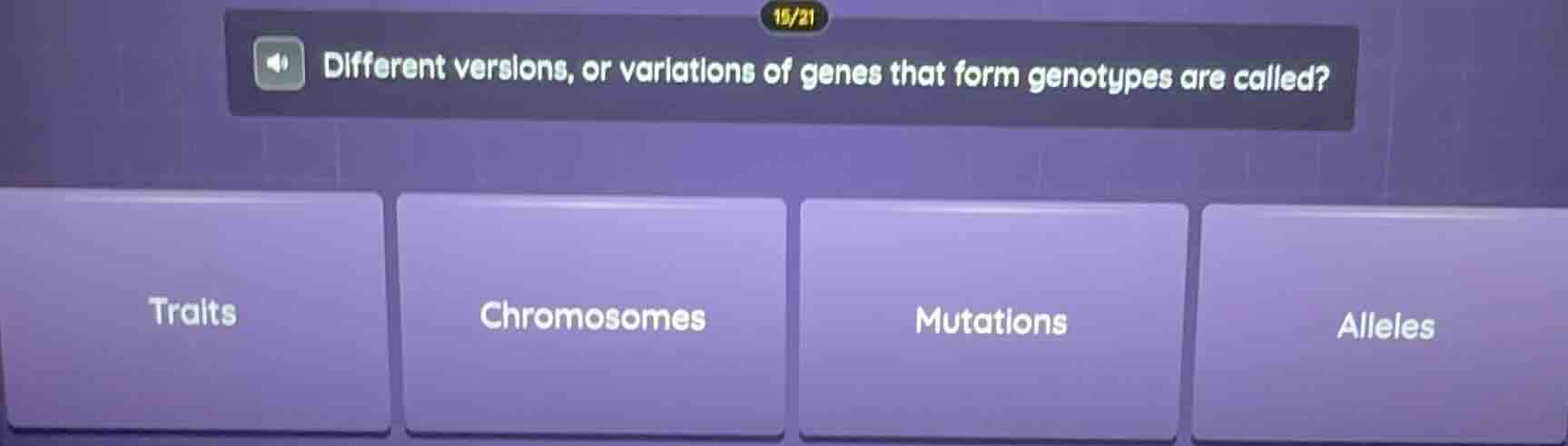 different versions, or variations of genes that form genotypes are call…