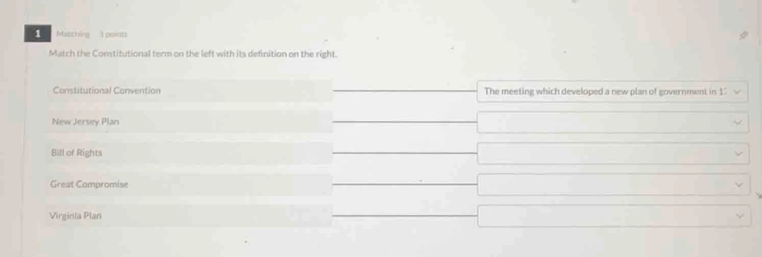 1 matching 3 points match the constitutional term on the left with its …