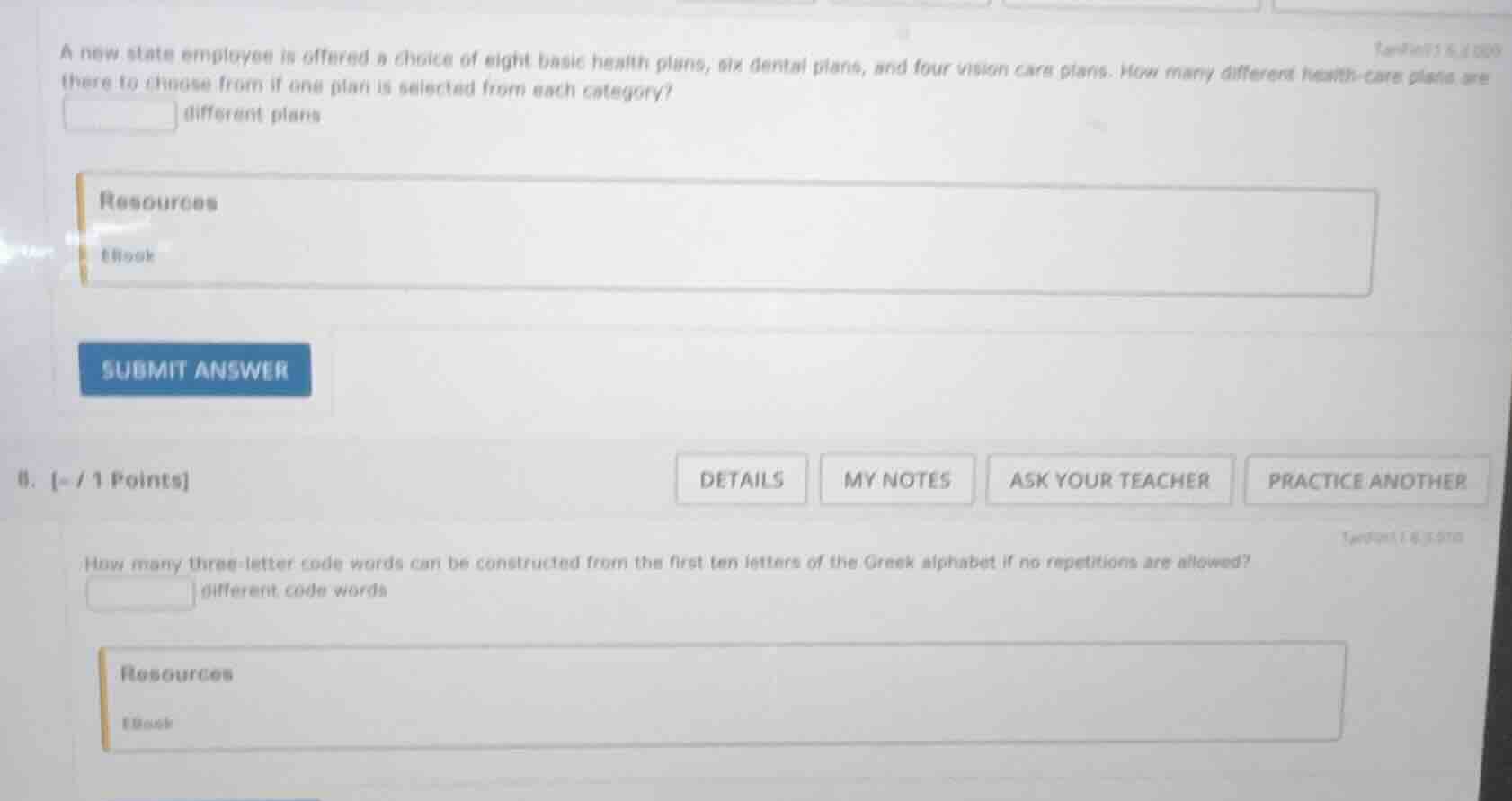 a new state employee is offered a choice of eight basic health plans, s…