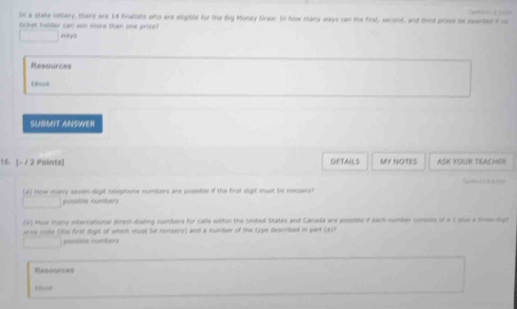 in a state lottery, there are 14 finalists who are eligible for the big…