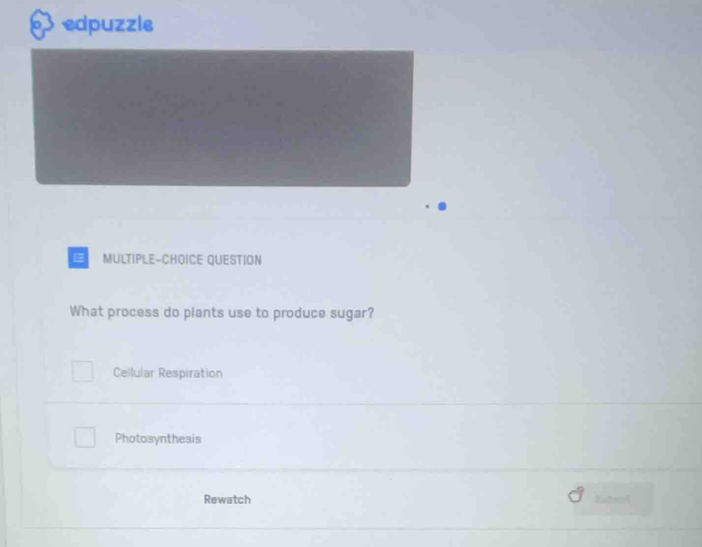 multiple-choice question what process do plants use to produce sugar? c…