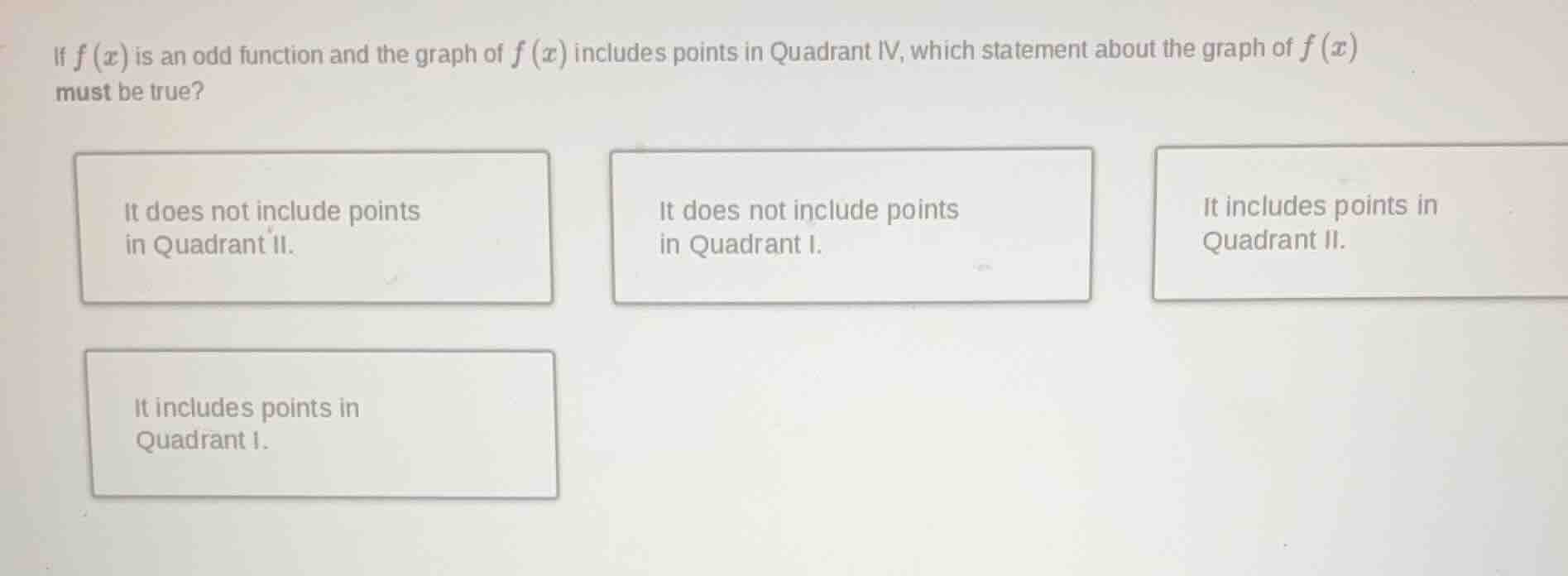if $f(x)$ is an odd function and the graph of $f(x)$ includes points in…