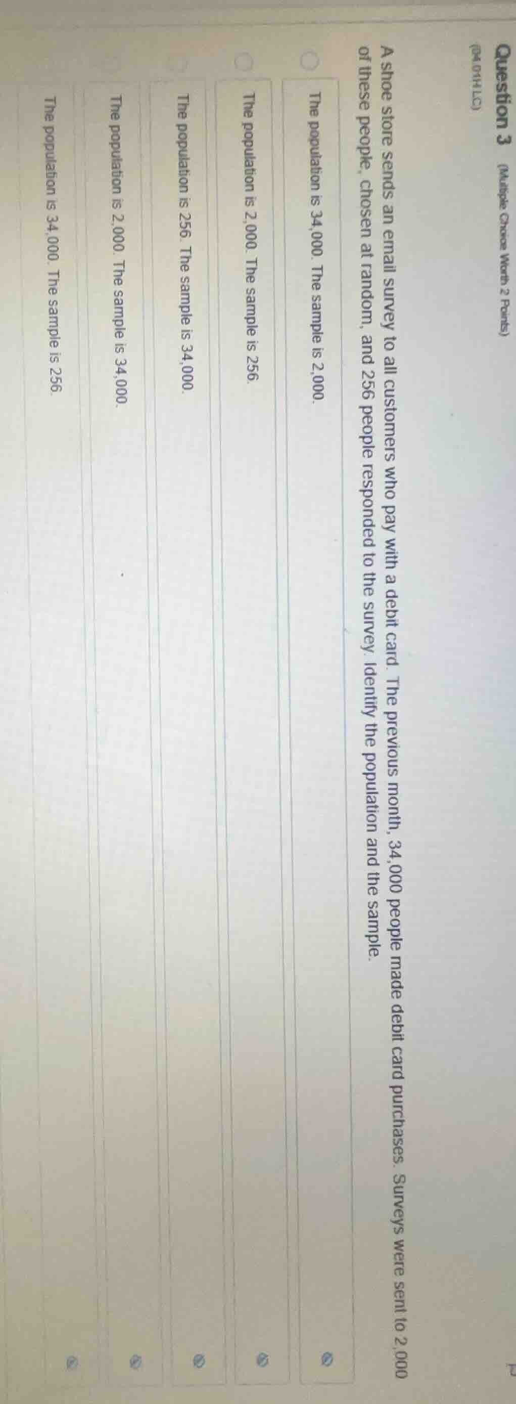 question 3 (multiple choice worth 2 points) a shoe store sends an email…