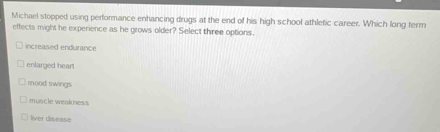 michael stopped using performance enhancing drugs at the end of his hig…