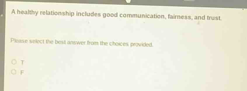 a healthy relationship includes good communication, fairness, and trust…