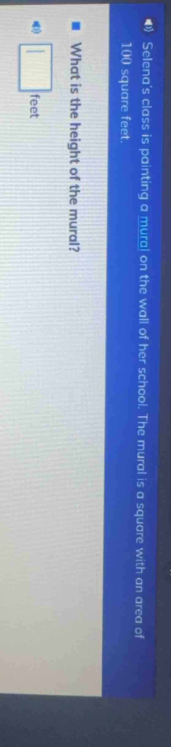 selena’s class is painting a mural on the wall of her school. the mural…