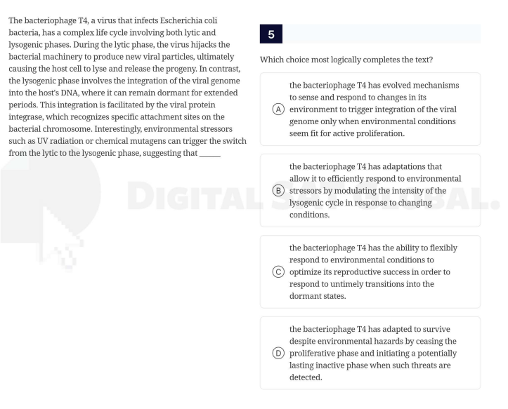 the bacteriophage t4, a virus that infects escherichia coli bacteria, h…