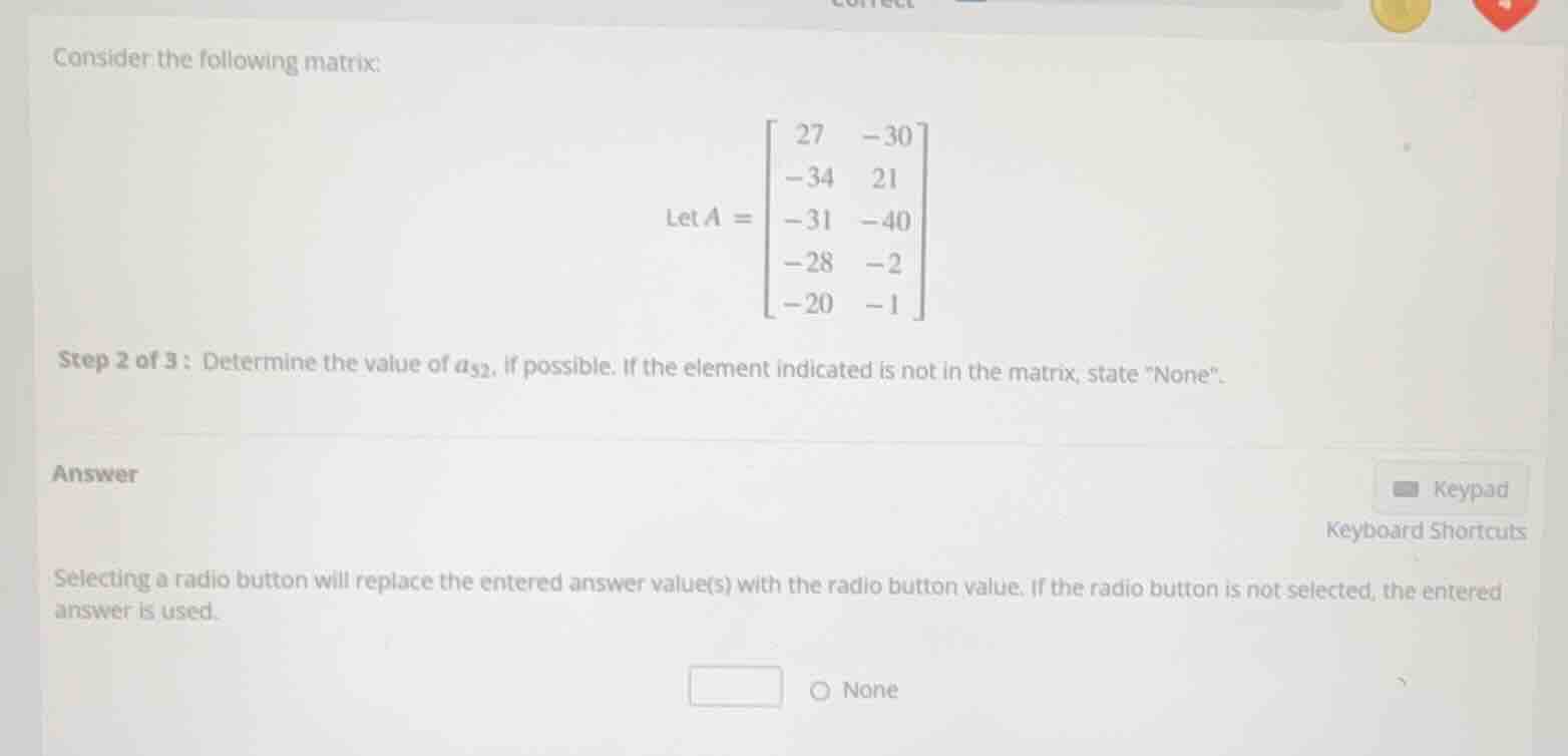 consider the following matrix: let ( a = \begin{bmatrix} 27 & -30 \\ -3…