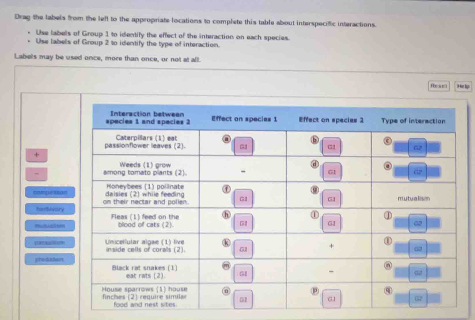 drag the labels from the left to the appropriate locations to complete …
