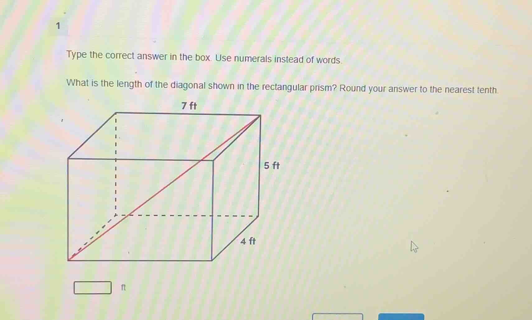 type the correct answer in the box. use numerals instead of words. what…